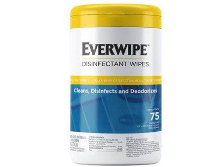 Everwipe Disinfecting Wipes Lemon Scent - 75 Count For Cheap