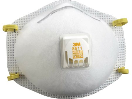 3M N95 Particulate Respirator Mask with Cool Flow Valve - White Online Hot Sale