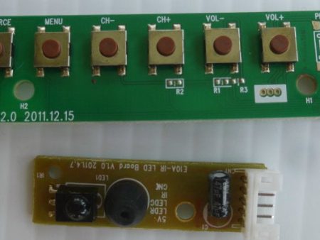 WESTINGHOUSE LD2240 TV BUTTON AND IR BOARD V2.0 2011.12.15, V1.0 2011.4.7 Fashion